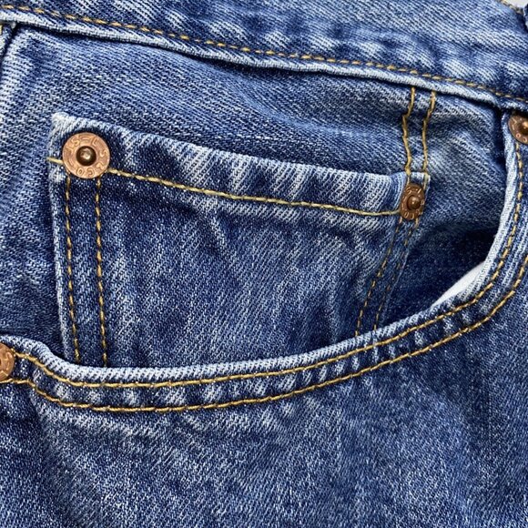 Levis Strauss 501 Red Tab Men’s Button Fly Blue Jeans 40W X 30L Vintage Mexico - Picture 9 of 16